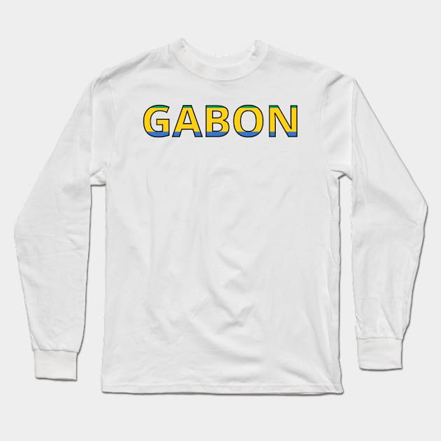 Drapeau Gabon Long Sleeve T-Shirt by Pixelforma